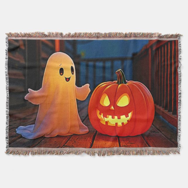Spooky Cute Halloween Glow Design Filt (Framsidan)