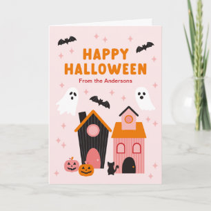 Spooky Cute Halloween Haunted Houses Kort