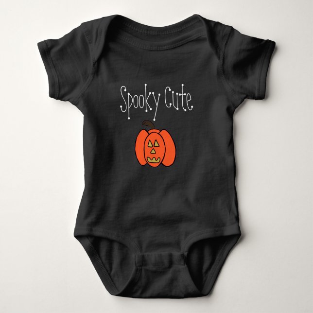 Spooky Cute Halloween Jack o lantern T Shirt (Framsida)
