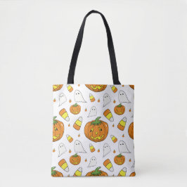 Spooky Cute Halloween Kids Travel Tote Bag Tygkasse