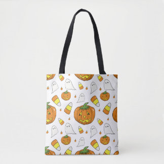 Spooky Cute Halloween Kids Travel Tote Bag Tygkasse