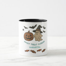 Spooky Cute Halloween Mugg - Boos, Fladdermus & Tr