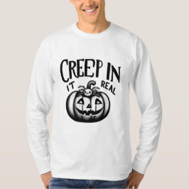 Spooky Cute Halloween Pumpkin och Spider T-Shirt