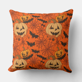 Spooky Cute Halloween Seamless Mönster Kudde