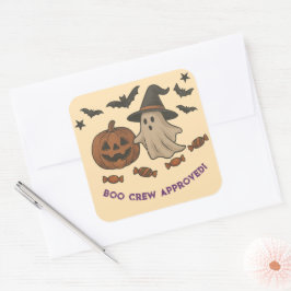 Spooky Cute Halloween Sticker - Boos, Fladdermus o Fyrkantigt Klistermärke