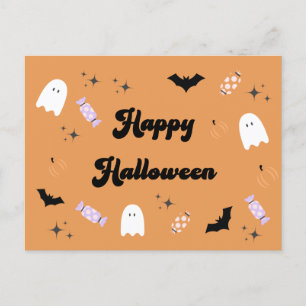 Spooky Cute Happy halloween Vykort