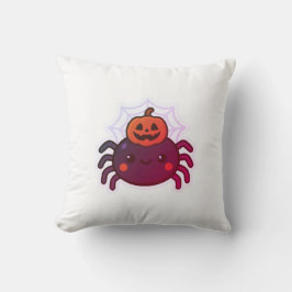 Spooky Cute Kawaii Halloween Spider Kudde