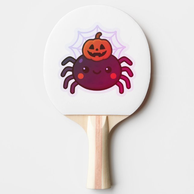 Spooky Cute Kawaii Halloween Spider Pingisracket (Framsidan)