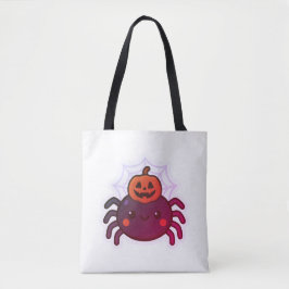 Spooky Cute Kawaii Halloween Spider Tygkasse