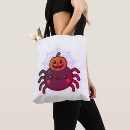 Spooky Cute Kawaii Halloween Spider Tygkasse