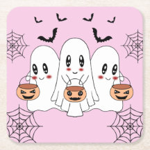 Spooky Cute Kawaii Tecknad Ghost Halloween fest