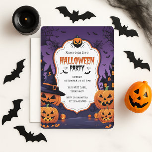 Spooky Cute Kids Halloween fest Julkort