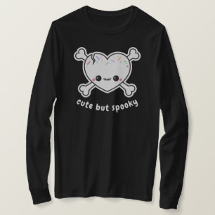 Spooky Cute Pastel Grunge Heart Skull T Shirt
