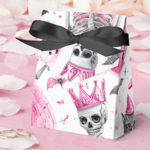 "Spooky Cute Rosa Skeleton Halloween-favoritruta Presentaskar