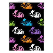 Spooky Cute Skeleton Påskhare Mönster