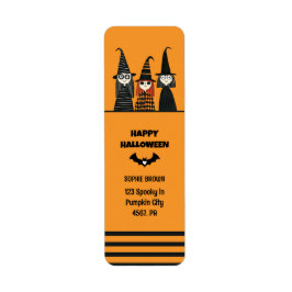 Spooky Cute Witches Happy halloween Returadress Returadress Etikett