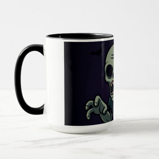  Spooky Cute Zombie Halloween Mug - Fun & Creepy D Mugg (Vänster)