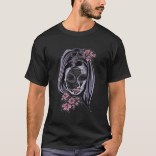 Spooky Dam Sugar Skull Halloween Dia De Los Muert T Shirt