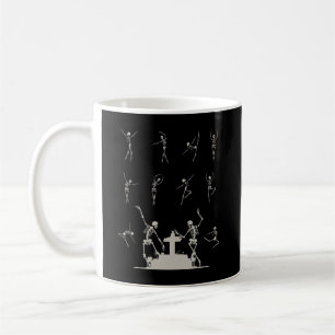 Spooky Dancing Skeletons utförande Ballet Kaffemugg