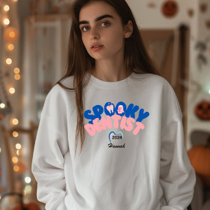 Spooky Dentist Personlig Namn Halloween Gift T Shirt