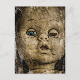 Spooky docka. vykort