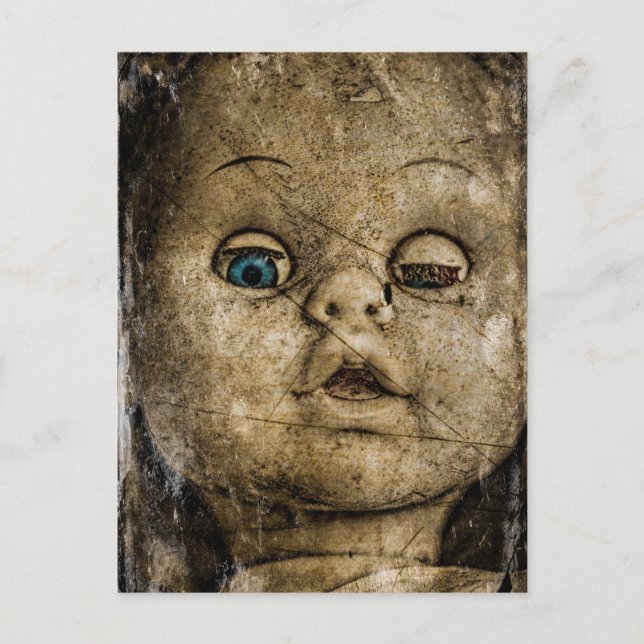 Spooky docka. vykort (Framsida)