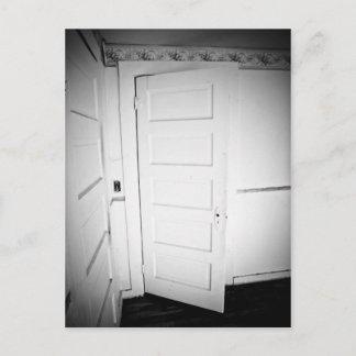Spooky Door Postcard Vykort