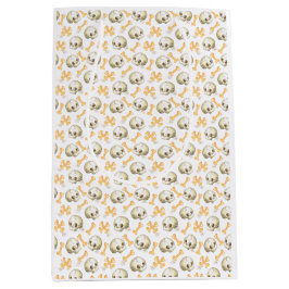 Spooky döskallar och ben Halloween mönster Wrappin