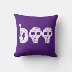 Spooky Döskallars Boo Halloween Dekorativ kudde