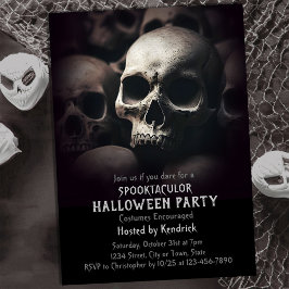 Spooky Döskallars Halloween Costume Party Inbjudningar