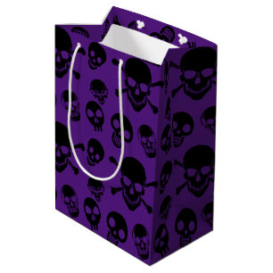 Spooky Döskallars Mönster Halloween Medium Gift Ba