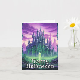Spooky Dreadful Haunful House | HAPPY HALLOWEEN Kort