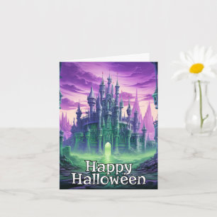 Spooky Dreadful Haunful House   HAPPY HALLOWEEN Kort