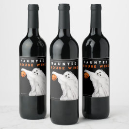 Spooky Drinking Party Dekorationer Vinflaska Etikett