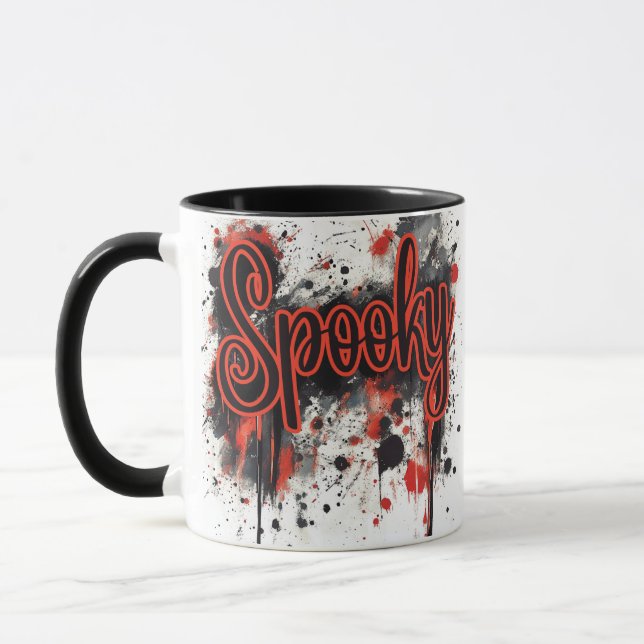 Spooky Drip Halloween Mugg (Vänster)