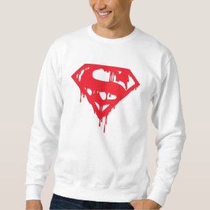 Spooky-droppar Blood Skriv ut Halloween Sweatshirt