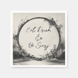 Spooky Eat Drink var Scary Halloween Pappersservett