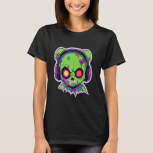 Spooky EDM Bear DJ Summer Psychedelic Festival T Shirt