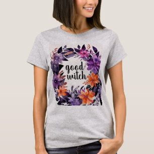 Spooky Elegance Halloween Blommigt Wand Collection T Shirt