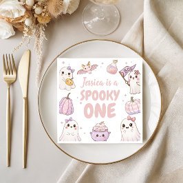 Spooky En födelsedag Napkin Cute Spöken Pappersservett
