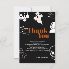 Spooky en födelsedag tack kort