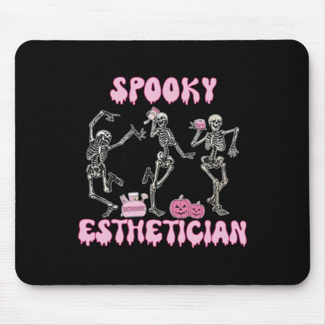 Spooky Esthetician Halloween Skeleton Skin Therapi Musmatta (Framsidan)