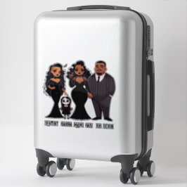 Spooky Ethnic Gothic Family Halloween Klistermärken