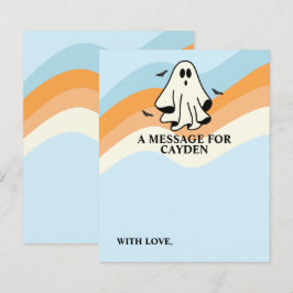 Spooky ett första födelsedagsmeddelande Kapselmedd