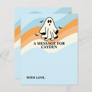 Spooky ett första födelsedagsmeddelande Kapselmedd