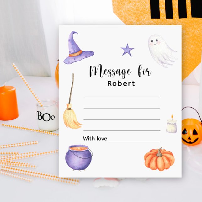 Spooky ett halloween-meddelande om födelsedagstid (Skapare uppladdad)