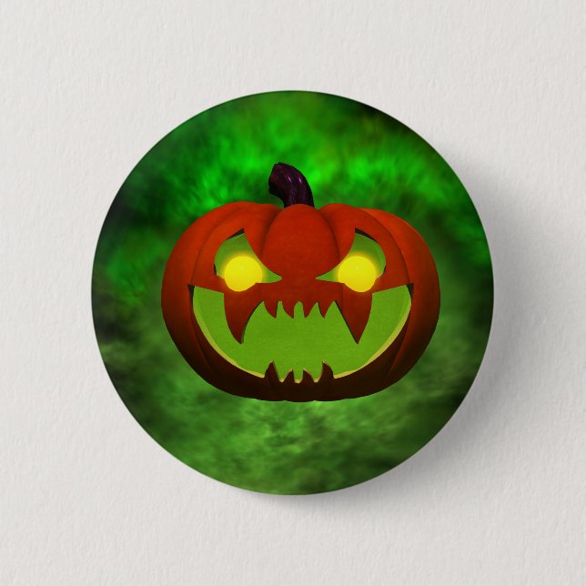 Spooky Evil HalloweenPumpkin Knapp (Framsida)