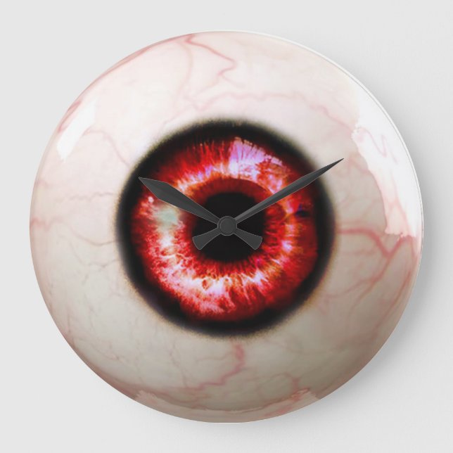 Spooky Eyeball Stor Klocka (Framsida)