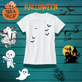 Spooky Family Fladdermus Halloween T Shirt