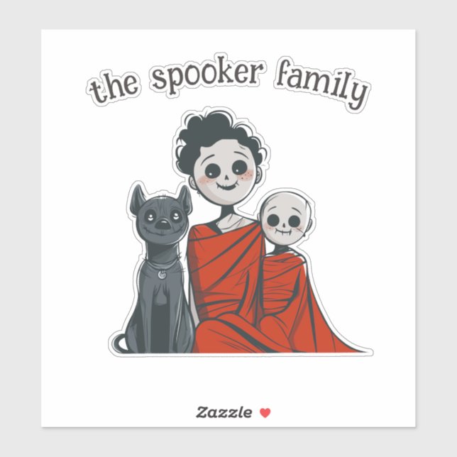 Spooky Family Klistermärken (Ark)